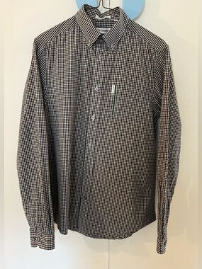 Ben Sherman Iconic Tipping Stripe Gingham Button-Down Shirt